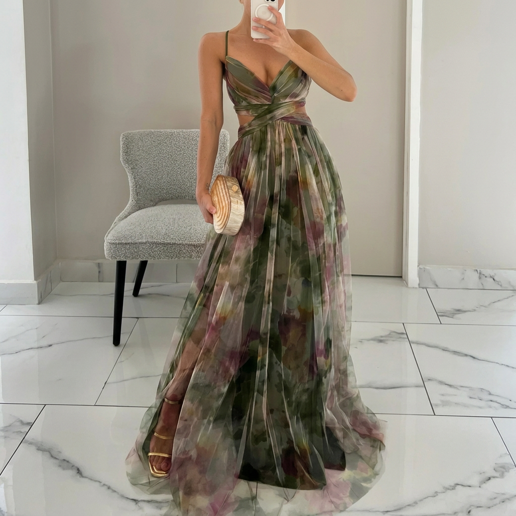 Margarida – Maxi dress with floral print