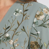 Élodie – Long V-neck floral dress