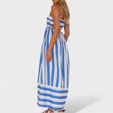 Isabel - Long striped dress