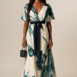 Vanessa - Long Dress with Acrylic Pattern