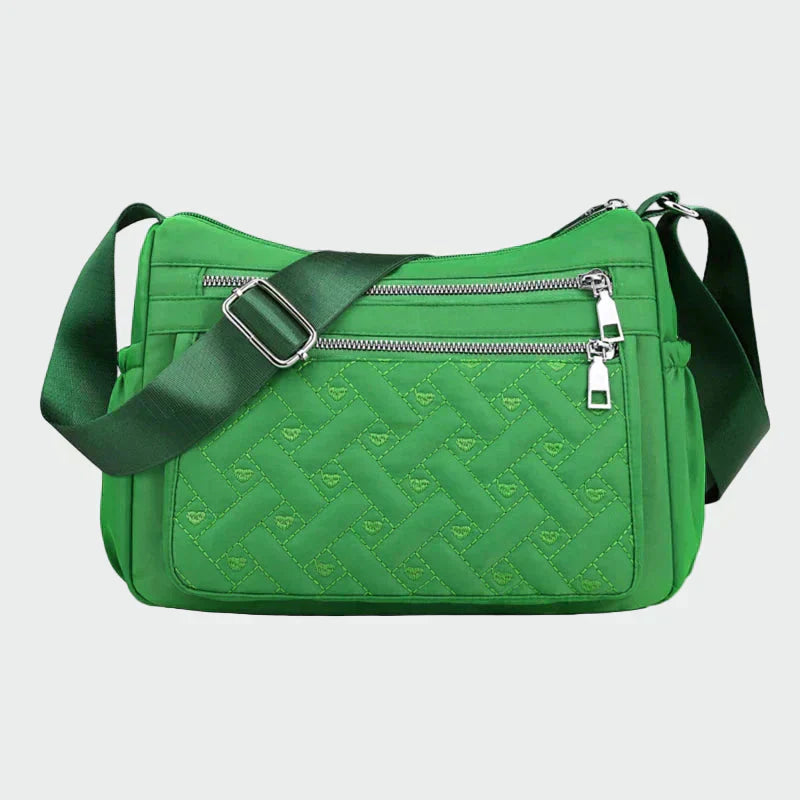 Elegant nylon shoulder bag