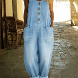 Lenna – Retro Pamut Farmer Overall