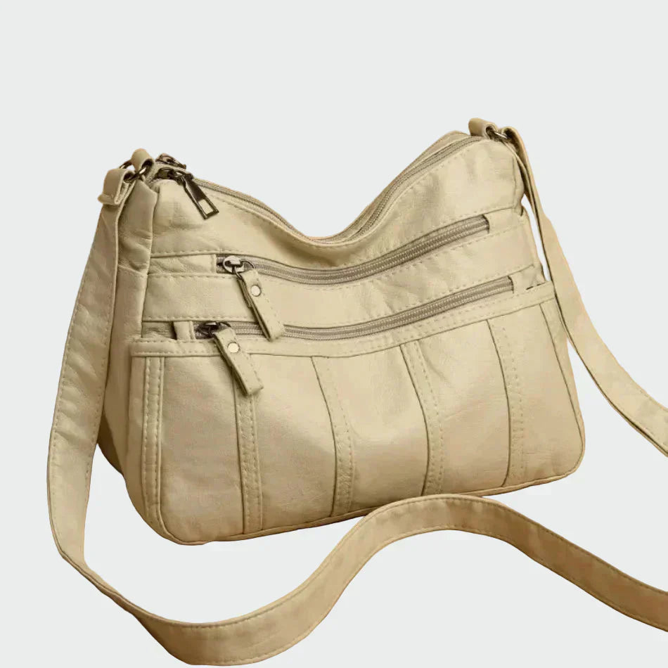 Soft leather shoulder bag