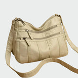 Soft leather shoulder bag