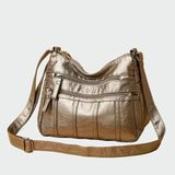 Soft leather shoulder bag