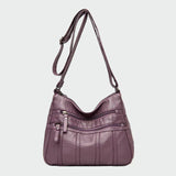Soft leather shoulder bag