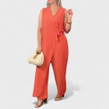 Milena - Elegant V-neck jumpsuit
