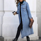 Maya | Fashionable Long Denim Jacket