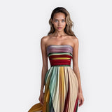 Lise - Long strapless dress