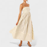 Isabel - Long striped dress
